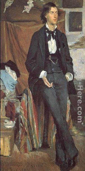 Henry Davison, English Poet painting - Louise Breslau Henry Davison, English Poet art painting